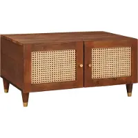 Syfax Mesa de Café 80 x 50 x 40 cm Madera de mango maciza