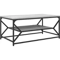 Syfax Mesa de Café Gris Sonoma 90 x 50 x 40 cm