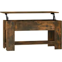 Syfax Mesa de centro madera de ingeniería roble ahumado 101x49x52 cm