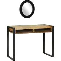 Syfax Mesa Tocador Marrón 100 x 50 x 75 cm Madera maciza de Mango