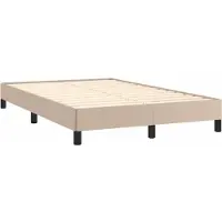 Syfax Estructura cama sin colchón cuero sintético capuchino 120x190cm
