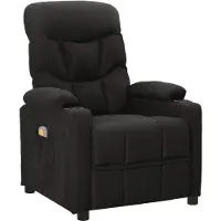Syfax Sillón de masaje de tela negro