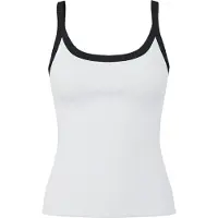 Pieces Top 'PCMay' negro / blanco