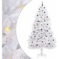 Syfax Árbol de Navidad artificial con ramas articuladas Blanco 300 cm