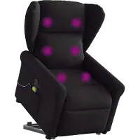 Syfax Sillón de masaje eléctrico reclinable elevable tela