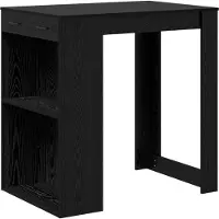 vidaXL Barra de bar, 102 x 70 x 103,5 cm, material de madera, color , aspecto de roble