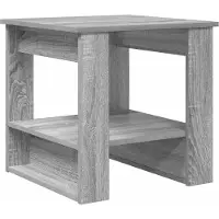 Syfax Mesa de Café Gris Sonoma 51 x 50 x 50 cm Madera de ingeniería