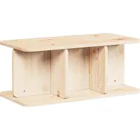 Syfax Mesa de Café Natural 80 x 39,5 x 33,5 cm Madera maciza de pino