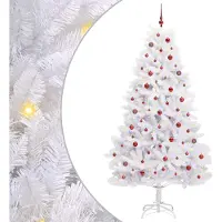 Syfax Árbol de Navidad artificial con ramas articuladas Blanco 240 cm