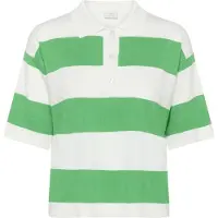 Kaffe Jersey 'KALizza' verde / blanco