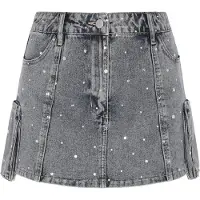 Mymo Falda 'At Night' gris denim