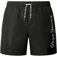 Pepe Jeans para hombre. PMB100006 Bañador Logo negro (S), Beachwear, Poliéster, outlet 2026.