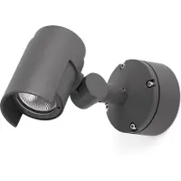 Faro 70156, iluminación de pared para exteriores, gris oscuro, aluminio, IP65, Clase I, 15 W