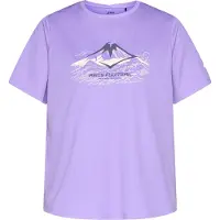 Asics - Women's Fujitrail Logo S/S Top - Camiseta de running size L, morado