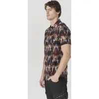 KOROSHI Camisa mezcla de colores / negro