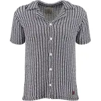 Key Largo Camisa 'Bornholm' azul oscuro / blanco