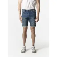KOROSHI Pantalón vaquero cargo azul denim