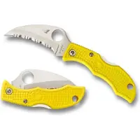 Spyderco Navaja Tasman Salt 2, spyderedge, amarillo