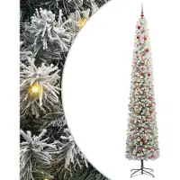 Syfax Árbol de Navidad artificial con 300 luces LED, base incluida, color verde, 300 cm de altura
