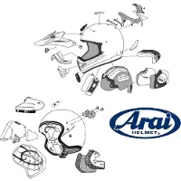 Arai Almohadillas Para Las Mejillas Rx-7v Eco Pure