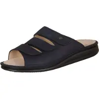 Finn Comfort Zapatos abiertos 'Pantolette Damen 01508 046046 Echtleder in blau' azul