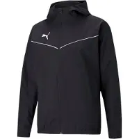 Puma Chaqueta deportiva 'TeamRISE' negro / blanco