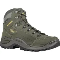 Lowa - Zapatillas de senderismo Hombre - Renegade Evo GTX Mid Olive/Mustard de Cuero - Talla 42 - Caqui