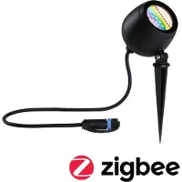 Paulmann Plug & Shine: Foco LED para jardín, modelo Kikolo