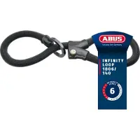ABUS - Infinity Loop 1806 - Candado para bicicleta size 140 cm, gris