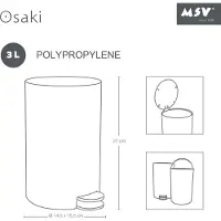 MSV Papelera De Reciclaje Osaki 3l