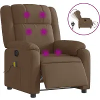 Syfax Sillón de masaje eléctrico, marca Braun, tapizado en tela