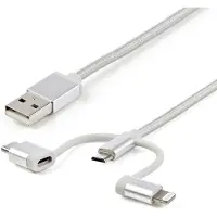 StarTech.com Cable Usb Micro-usb Usb-c Lightning 1m