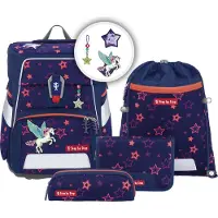 Step by step Space Shine Juego de mochilas escolares 5 piezas lila