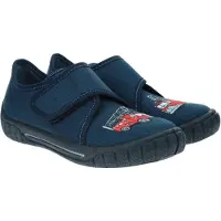Superfit Zapatillas de casa 'Bill' azul oscuro / gris / rojo