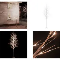 vidaXL Árbol de luces LED, color blanco cálido, 672 LEDs, 400 cm - Árbol LED - Árboles LED - Árbol decorativo LED - Árboles decorativos LED