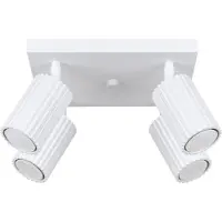 Sollux Plafón KARBON 4, color blanco