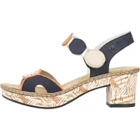 Rieker Sandalias de tacón 63876-90 mujer - Azul - 37