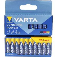 Varta Pilas Alcalinas Aaa Longlife Power Micro Lr03 20 Unidades