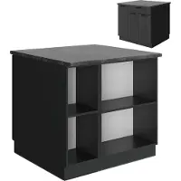 Vicco Isla de cocina Fame-Line Gris oscuro 90 cm sin encimera, Model 57413