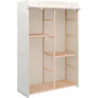 Syfax Armario de ropa de 3 niveles 110x40x170 cm