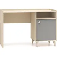 Furnlux Classic Escritorio FURNLUX Mevel, gris y beige. 120 cm. / Color principal: Gris / Dimensiones: 120 x 80 x 58 cm