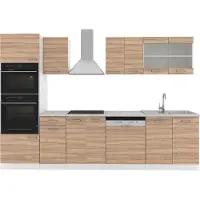 Vicco Mueble de cocina R-Line Sonoma 300 cm con armario alto, sin encimera, Model 29691