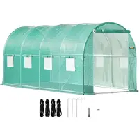 Vevor VEVOR: Invernadero de arco con cubierta de plástico, invernadero móvil, invernadero de siembra temprana, material PE