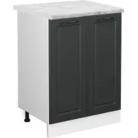 Vicco Mueble bajo de cocina R-Line Antracita casa de campo 60 cm , ET Mármol, Model 45447