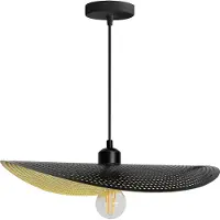 Toolight Lámpara Colgante De Techo App1469-1Cp Black Gold30X30X4Cm