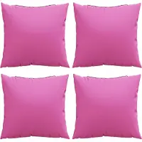 Syfax Cojines Esparcidos Liso 4 pcs Rosa 60 x 60 cm Tela de poliéster