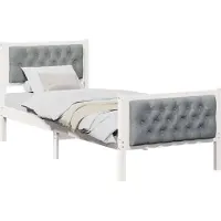 Syfax Estructura de cama Gris Claro 75 x 190 cm Madera de pino macizo