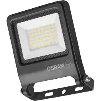 Osram ENDURA FLOOD PC, foco LED de 30W, 3000K (luz cálida), 3000 lúmenes, foco IP65, ángulo de iluminación de 110°, 100 lm/W, color gris