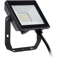 Philips Faro , color negro, IP65, metal, clase I, soporte en forma de U, 20 W