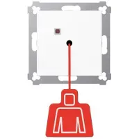 JUNG NRS AS 0834 ZT WW - Interruptor de cadena de tracción - Con cableado - Blanco - Termoplástico